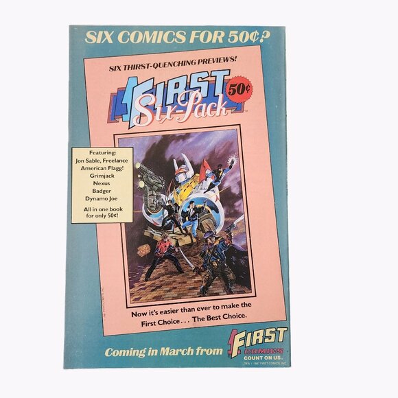 First Comics American Flagg #41 1987 Comic Book Collector Bagged Boarded - Picture 2 of 2